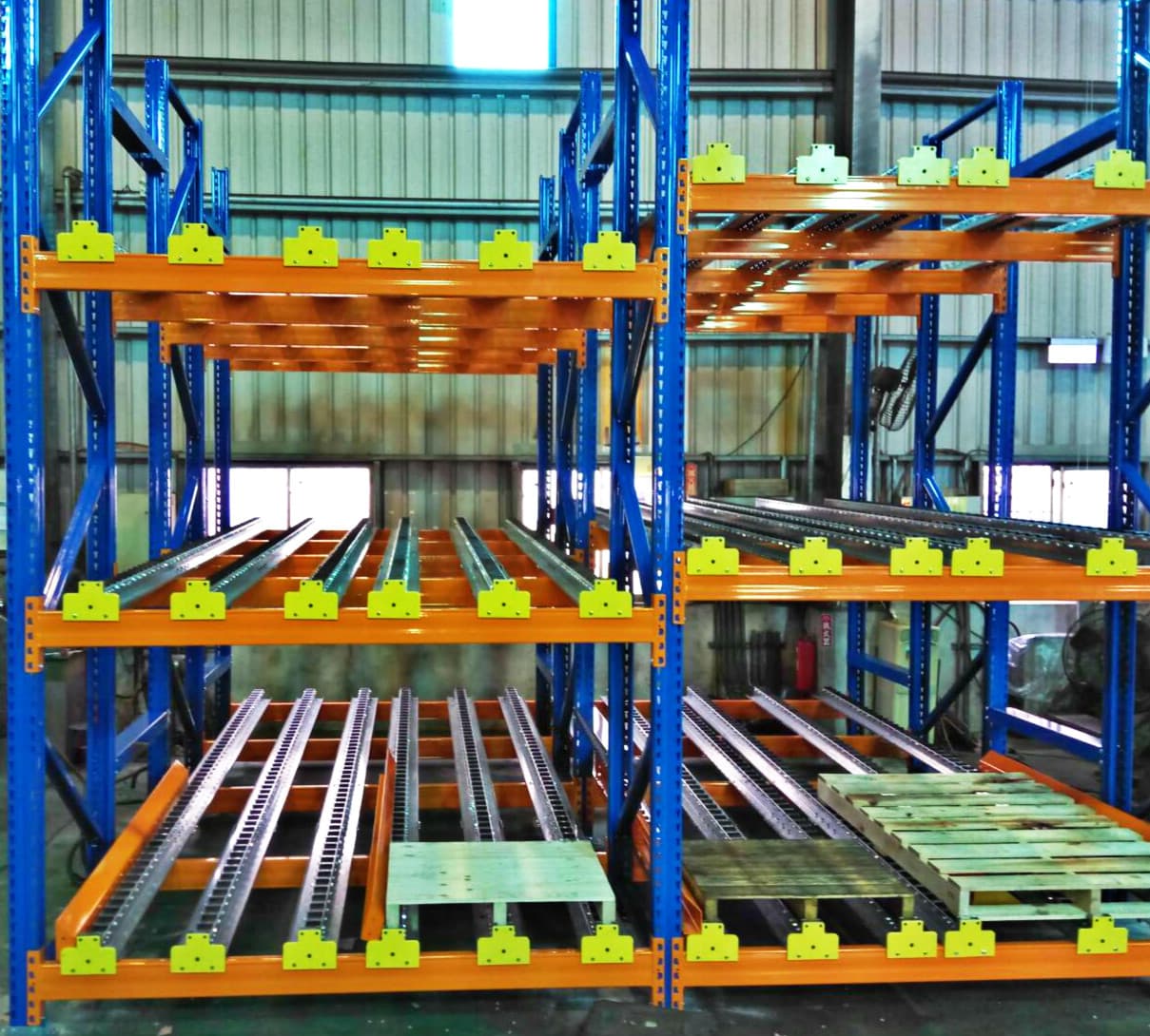 Single Roller Rail storage system